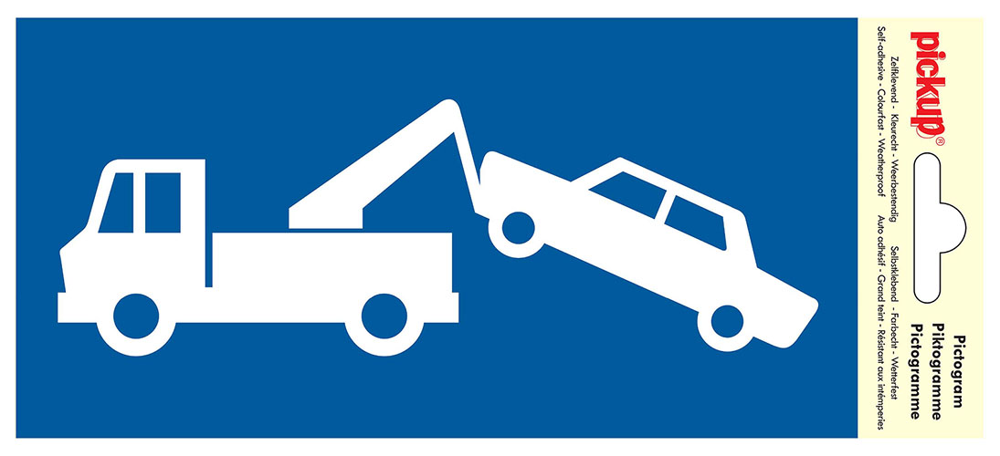 PICTOGRAM 10X20CM WEGSLEEPZONE