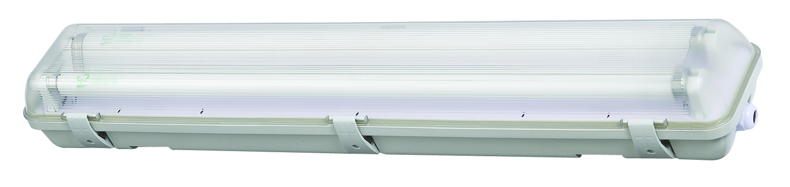 ARMATUUR LED TL T8 SPATWATERDICHT IP65 2X18W 2500LM